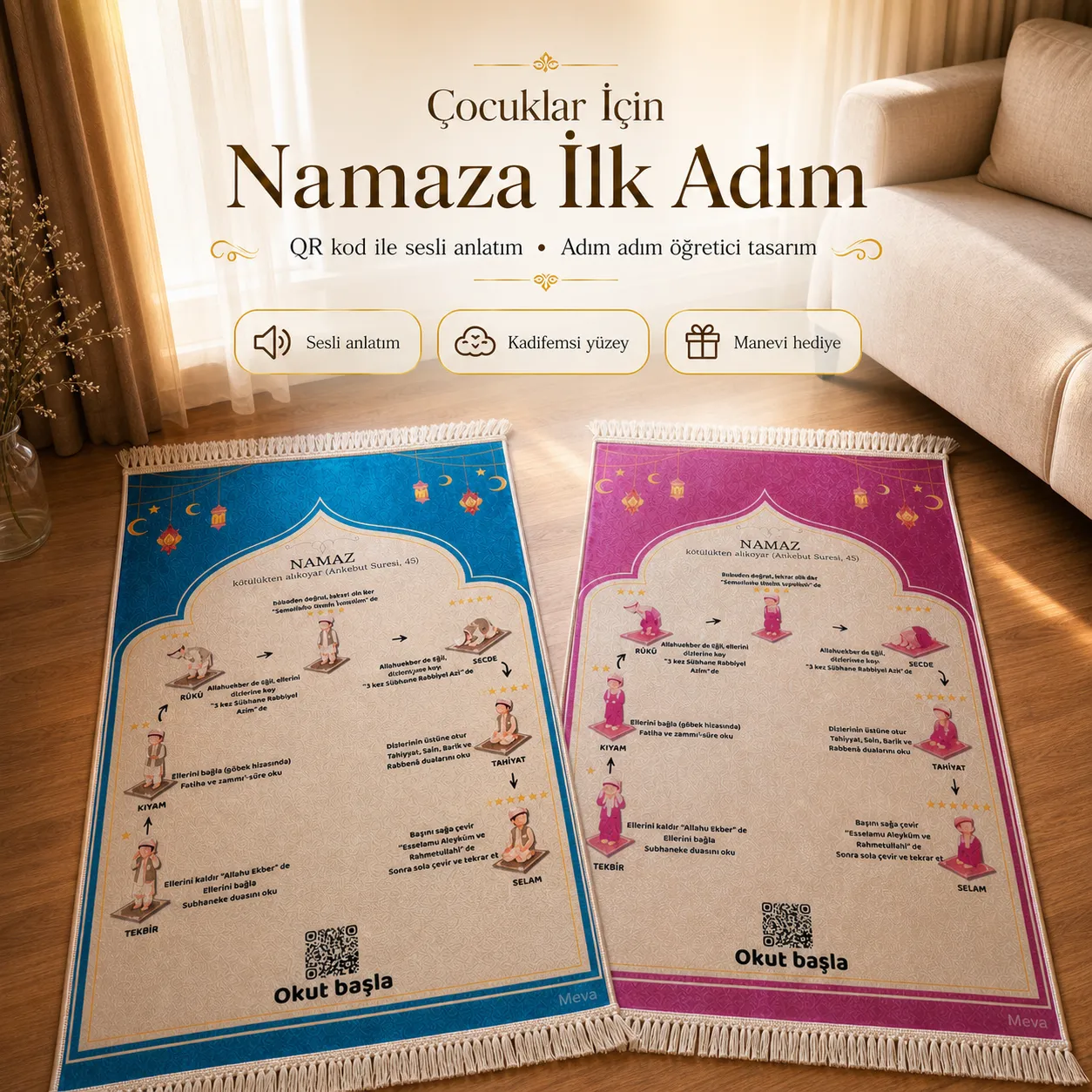 Sesli Namaz Öğretici Seccade - Görsel 1