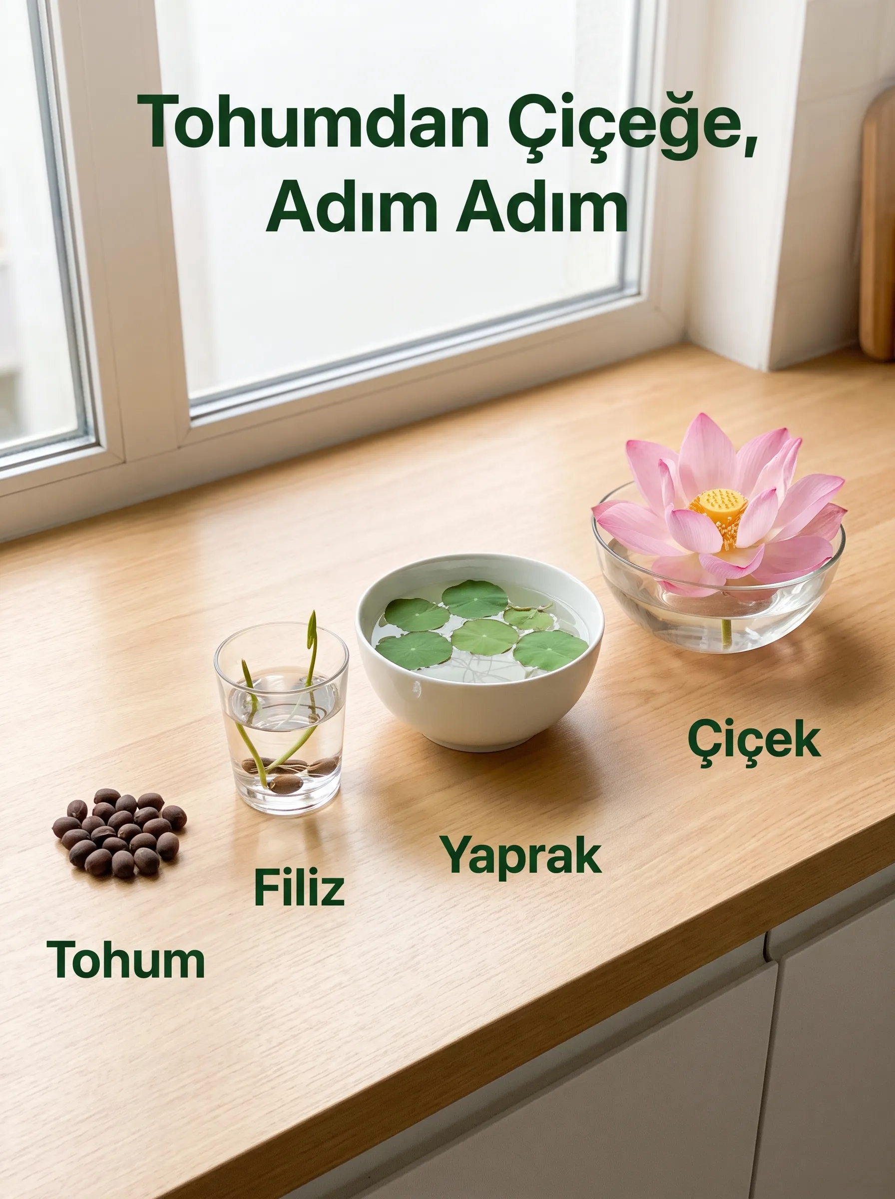 Lotus Çiçeği Yetiştirme Kiti - Görsel 5