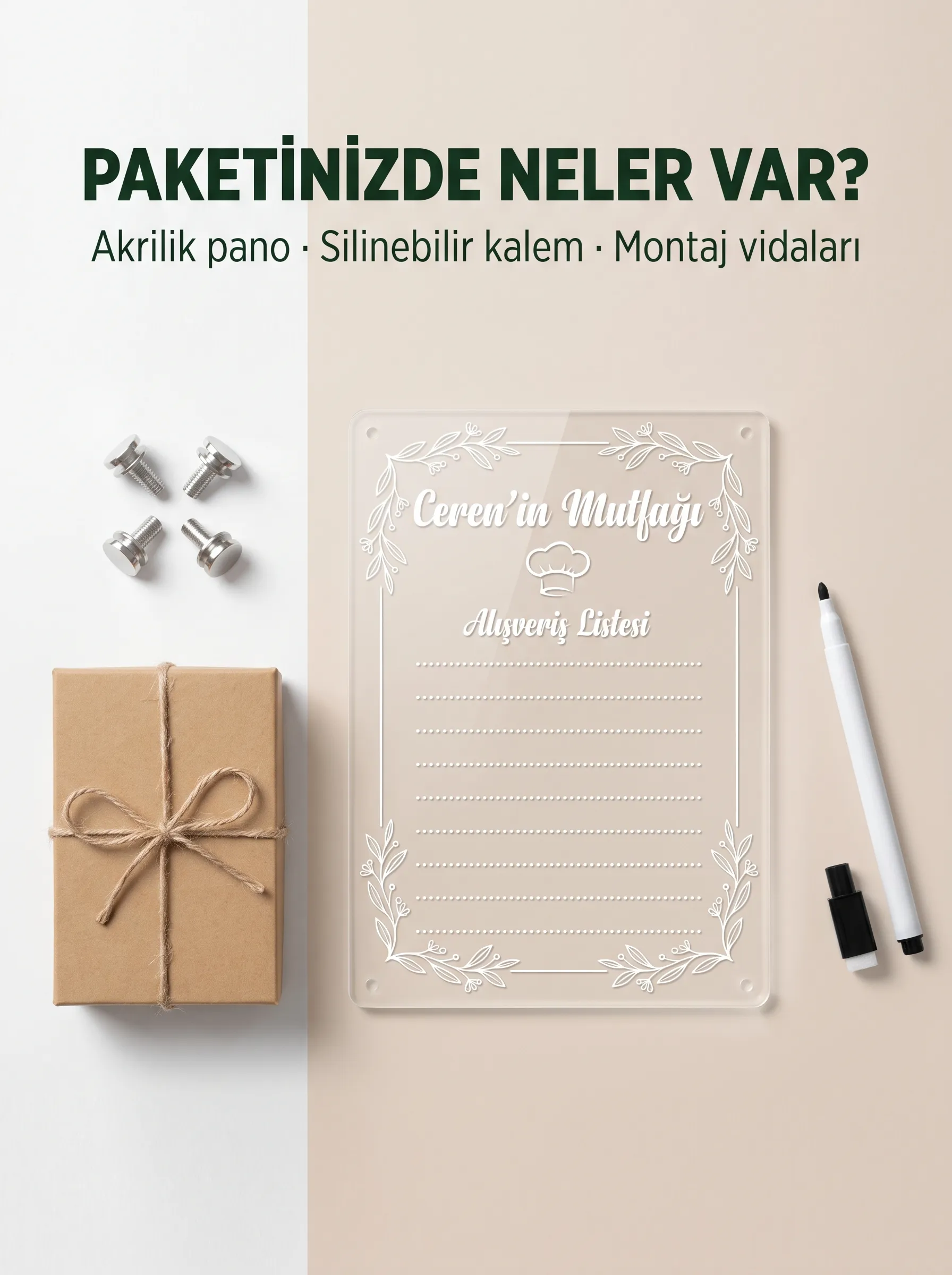 Kişiye Özel Buzdolabı Alışveriş Magnet - Görsel 6