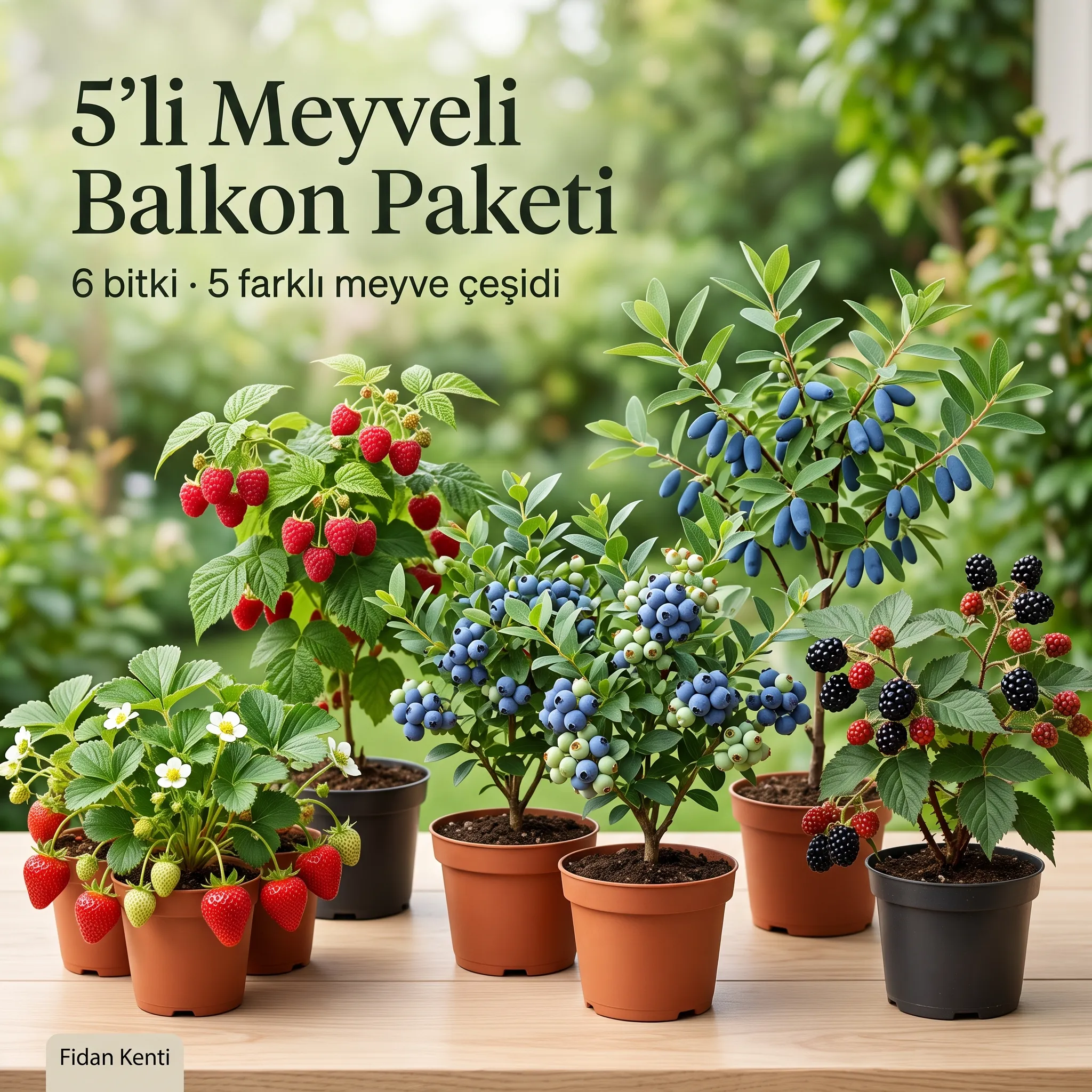 5li Meyveli Balkon Paketi  - Görsel 1