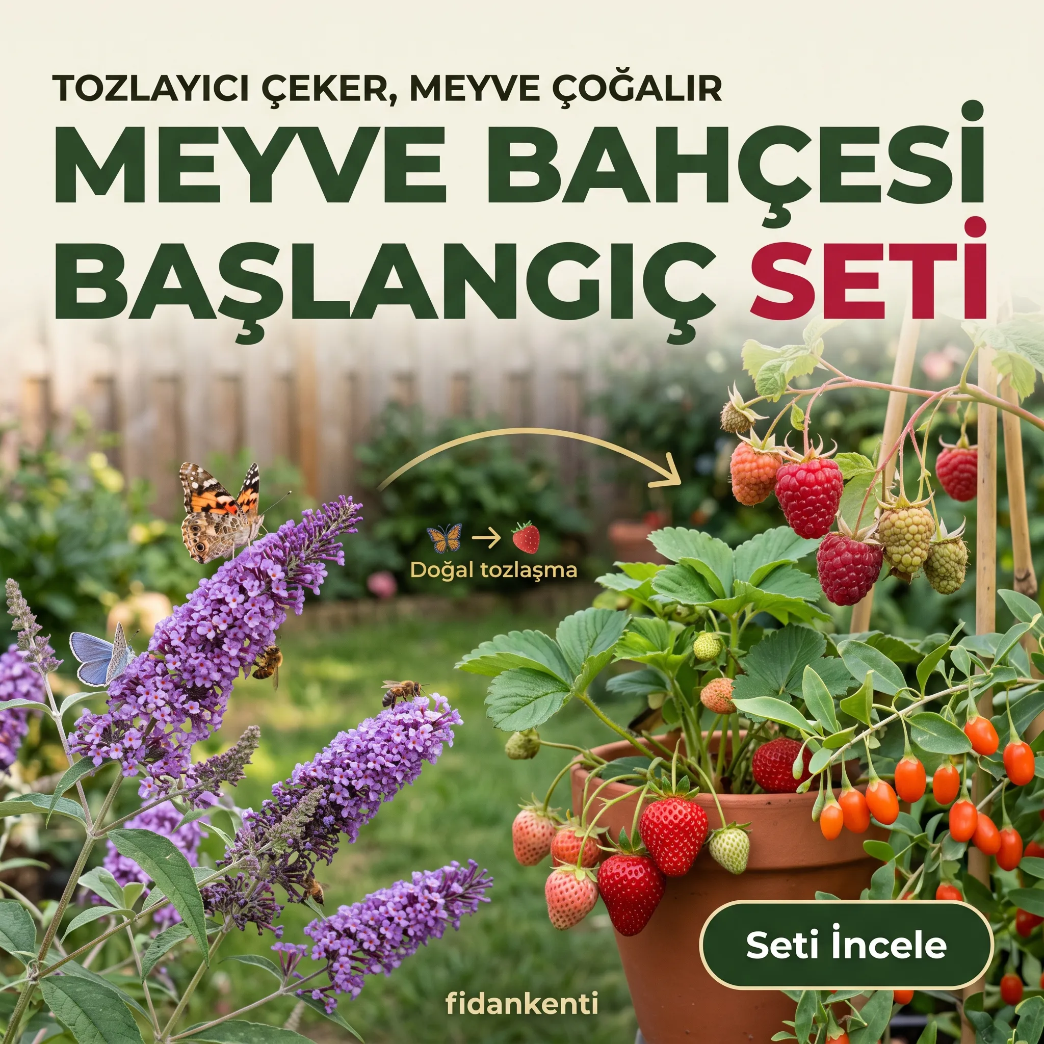 4'lü Meyve Bahçesi Başlangıç Seti - Görsel 1