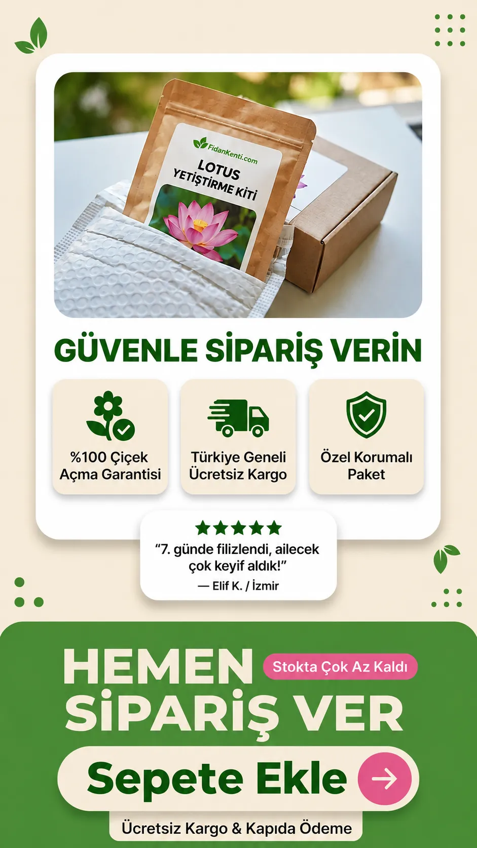 Lotus Yetiştirme Kiti - Görsel 6