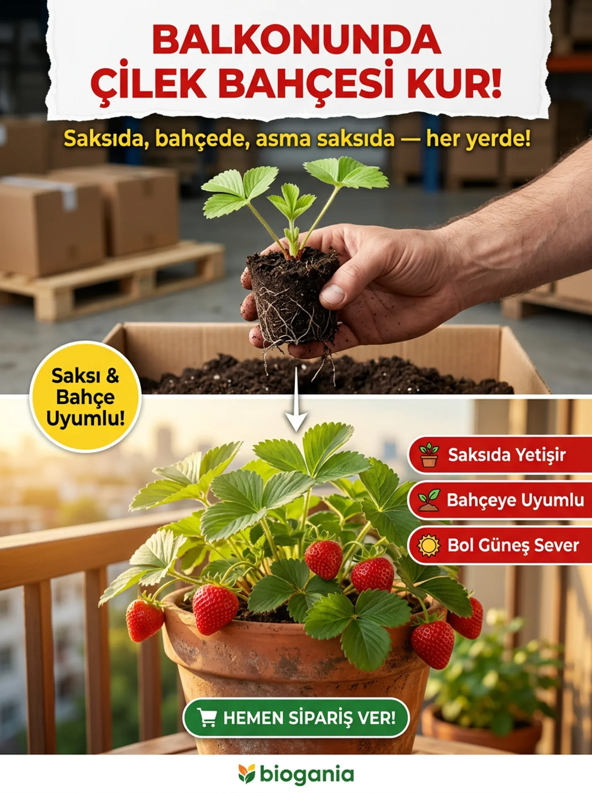 ALBİON YEDİVEREN ÇİLEK FİDESİ  - Görsel 7